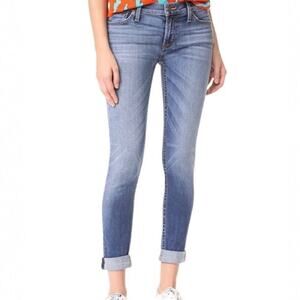 Hudson Women's Stretch Tally Cropped Cuffed Skinny Denim Jeans Size 26 Blue NWT